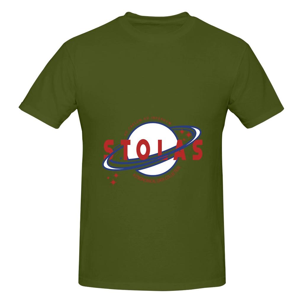 Stolas Red White And Blue Full Of Cotton Feeling Tshirt Commuting Vibe Simple Prints Tees