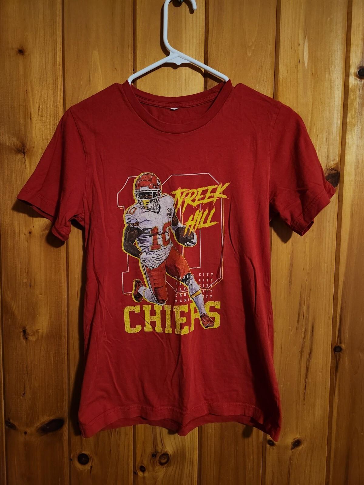 Tyreek Hill Kansas City Chiefs Youth Large T Shirt NFL Football Red Graphic Tee Unisex T-Shirt M