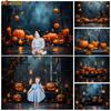 Mocsicka Halloween Backdrops For Photography Dark Night Jack-O-Lanterns Pumpkin Background Baby Shooting Props Decoration Studio