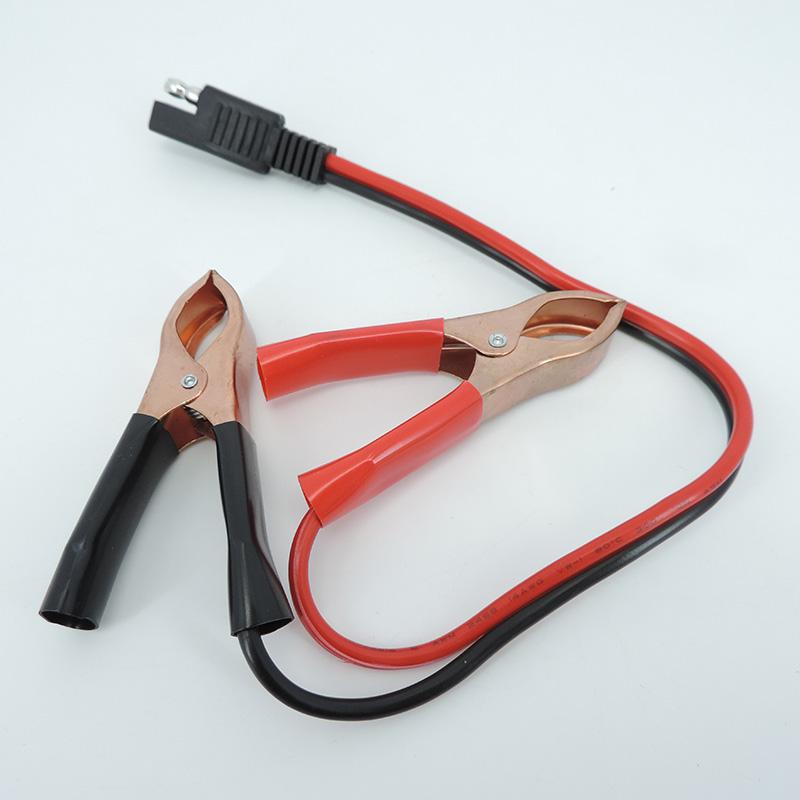 14AWG 36CM 2pinový SAE rychlospojkový konektor zástrčka na bateriové krokosvorky kabelové svorky kabel