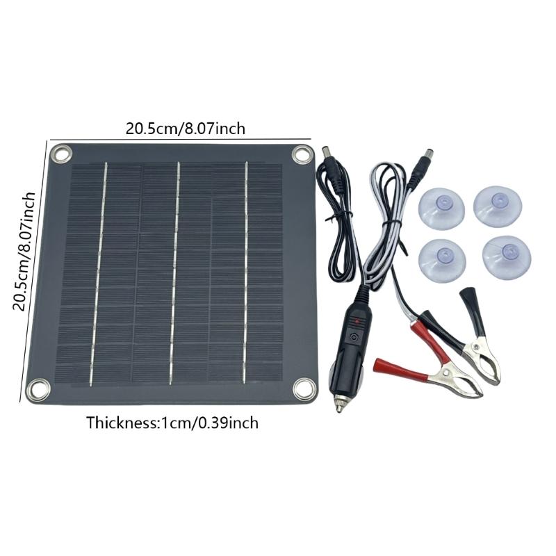 10W 12V Solar Panel Dripping Glues Plate With Wire Solar Systems Module for Science And Technology Products Enduring