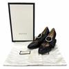 Great GUCCI pumps Leather with jeweled buckle and ribbon band. 35.5 481176 Used