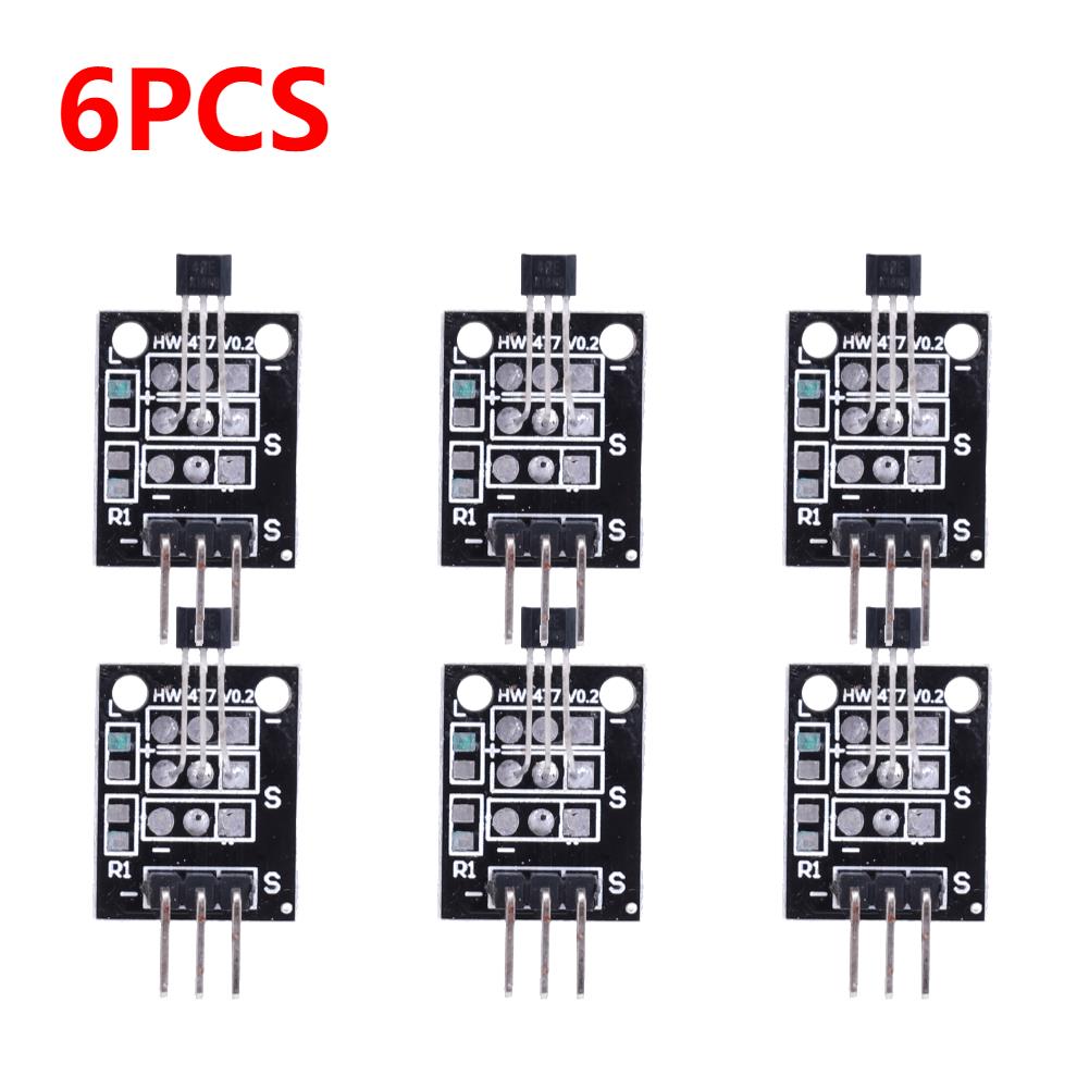 1-10PCS KY-003 A3144 Standard Hall Magnetic Sensor Module Work with Arduino Board Hall Effect Magnetic Sensor Module for Arduino
