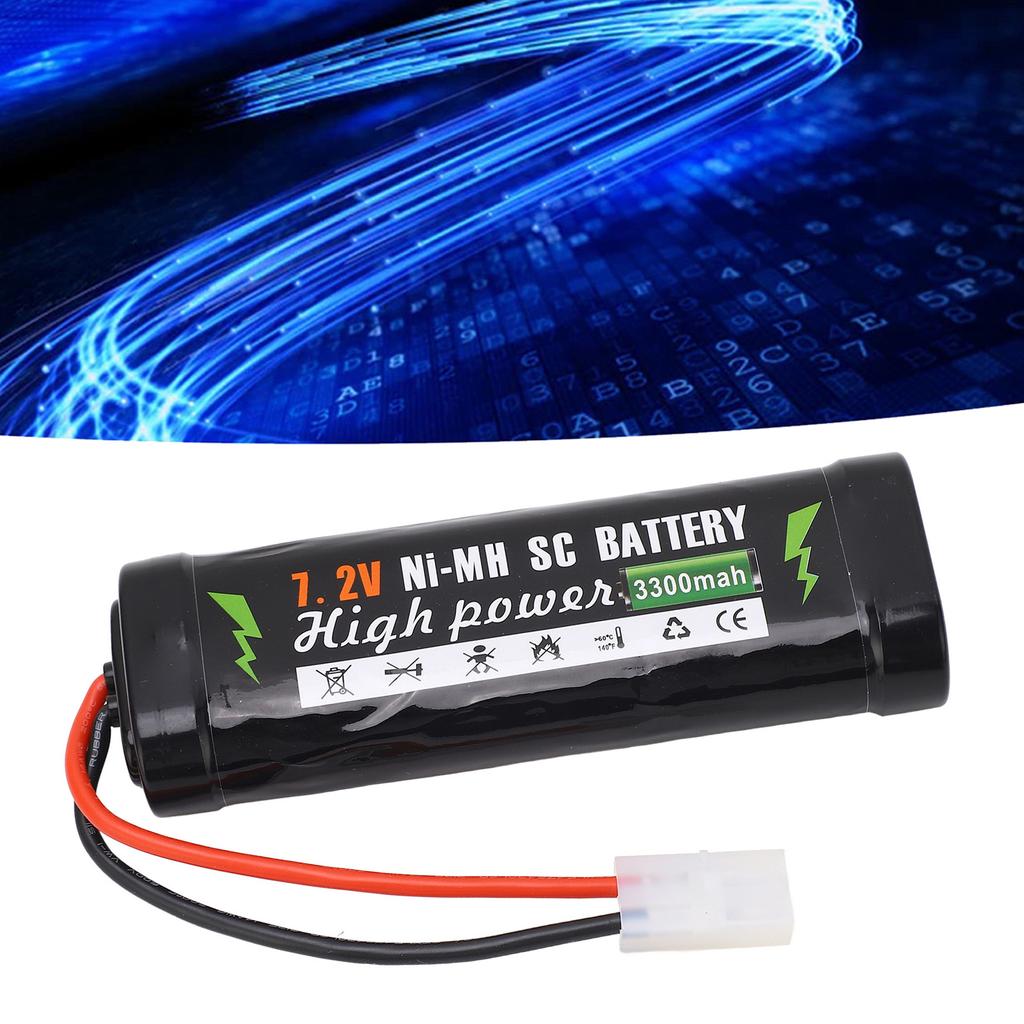 7.2V 3300mAh Rechargeable Lipo Battery High Power Lithium Battery Sturdy Shell for RC Car RC Truck R