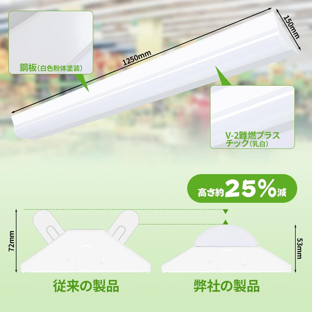 Dlmond Inverted LED Base Integrated Equivalent To Two LED Fluorescent Daylight Ceiling Straight Tube Fluorescent High Ideal for Facilities and