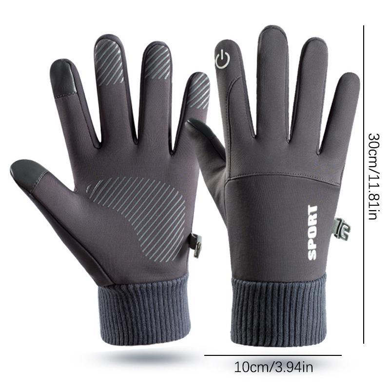 Winter Waterproof Men'S Gloves Touchscreen Windproof Sports Fishing Driving Motorcycle Ski Non-Slip Warm Cycling Women Gloves