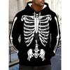 Men's Hoodie 3d Skull Print Long Sleeved Hoodie Autumn/ Winter New Streetwear Top Retro Casual Men's Hoodie Oversized Clothing