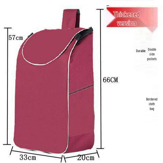 Waterproof Oxford Cloth Shopping Cart Bag – Thickened, Portable, and Durable Handcart Bag