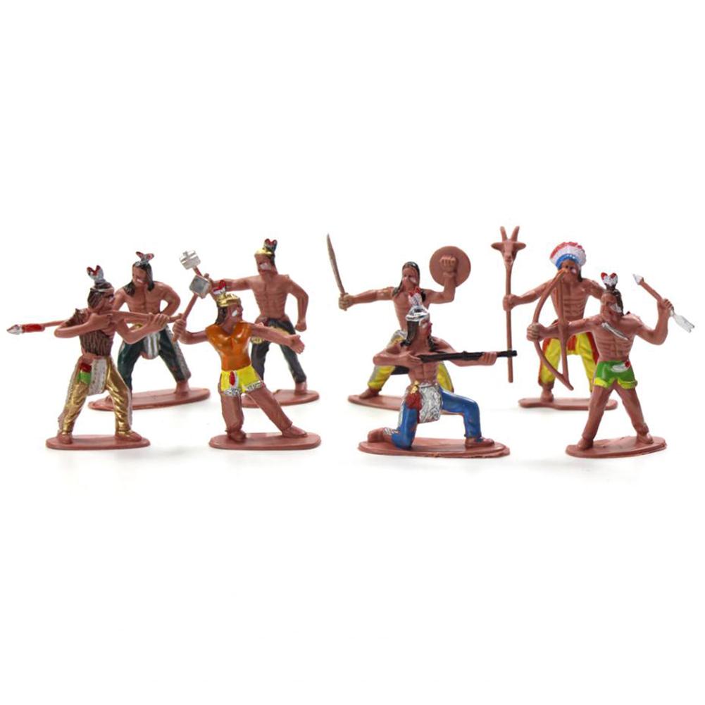 Funny Indian Figures Tribes 13Pcs/Set Model Home DIY Scenery Accessory