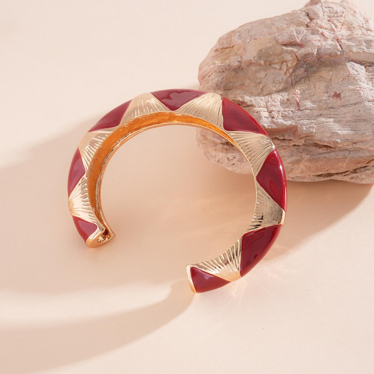 Металлический открытый браслет-капля овальный браслет в придворном стиле изысканные украшения