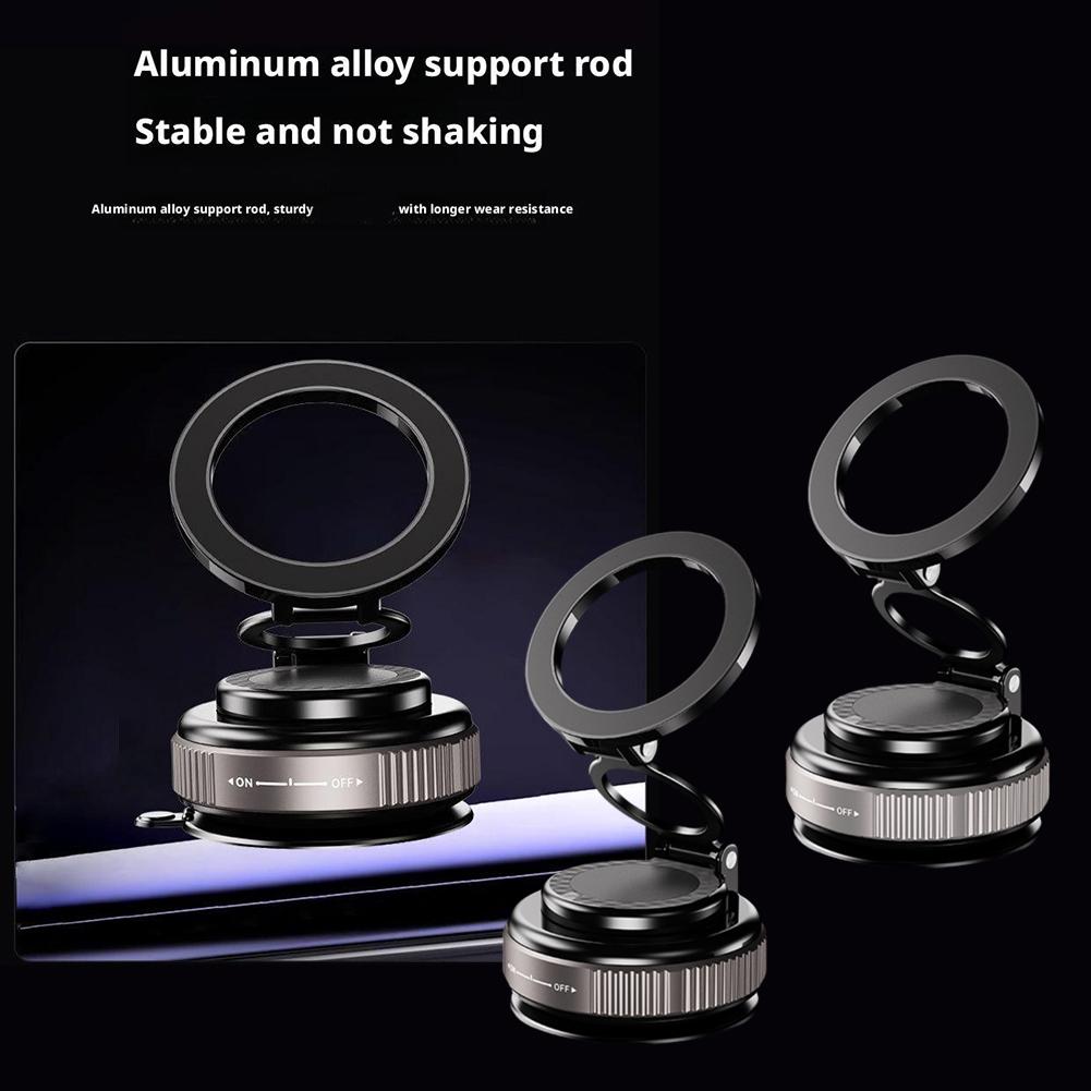 360 . Rotating Vacuum Adsorption Bracket Magnetic Foldable Mobile Lazy Multi-scenario Stand Pho G7X3