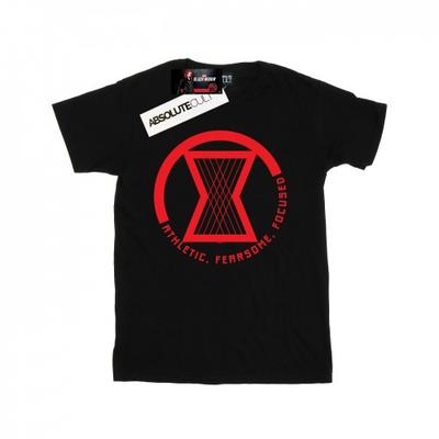 Marvel Mens Black Widow Movie Athletic Logo T-Shirt