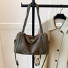 Suede Barrel Shoulder Bag Women Winter New Arrival Large Capacity Versatile Daily Commute Casual Tote Bag Crossbody Pillow Bag