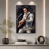 Elvis Presley Customize Your Name Diamond Painting Round Diamond Rhinestones Mosaic Diamond Embroidery Wall Paintings Rhinestones Gift Frameless