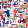 10/50Pcs Cartoon French Stickers Aesthetic Graffiti Stickers for DIY Luggage Laptop Skateboard Bicycle Stickers