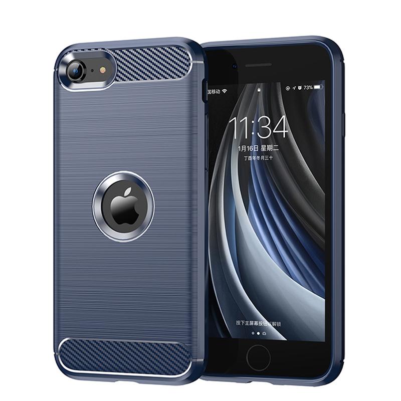 For iPhone SE 2020 Case For iPhone SE 2020 Cover Bumper Shockproof Silicon TPU Protective Phone Black Cover For iPhone SE 2020