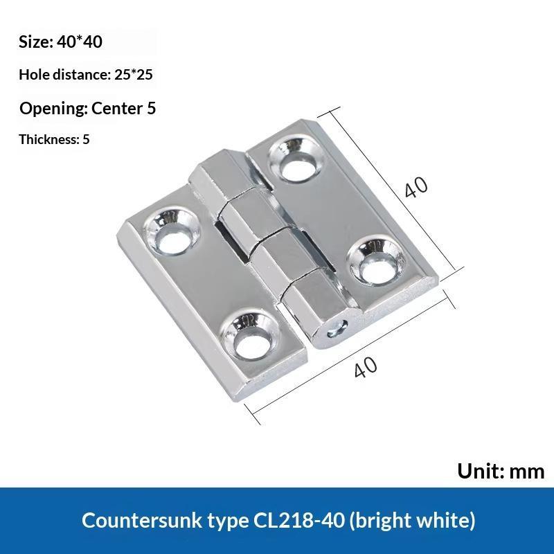 2Pcs Zinc Alloy Hinge Apply To Switch Cabinet Electric Cl218 Hl040 40*40Mm 50*50Mm 60*60Mm Cabinet Door Hinges