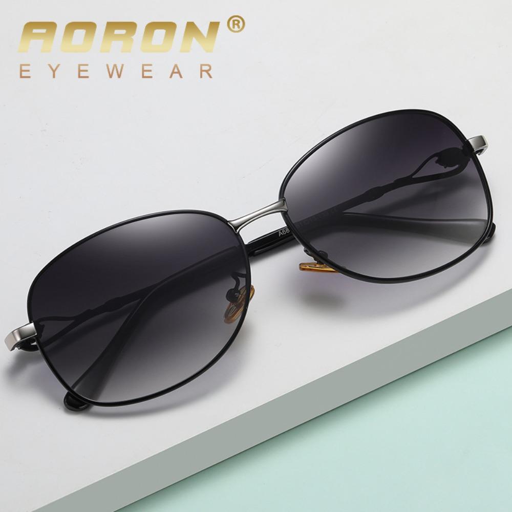 aoron Polarized Large Frame Two-color Sunglasses Women's Colorful Multi-color Sunglasses