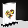 Transparenter Katalog-Menü-Display-Ständer Doppelseitiges Tischkarten-Schild Neuer Foto-Display-Rahmen