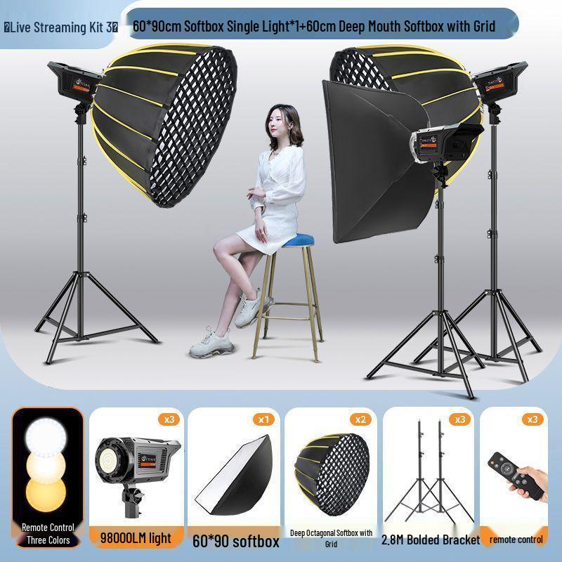 Pro LED Parabolic Softbox for Indoor Photography and Live Streaming