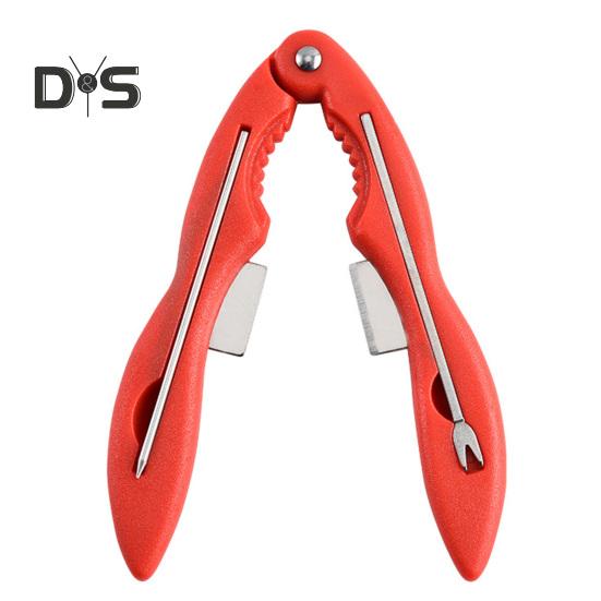 

Инструмент для чистки крабов, эффективный набор инструментов для крабового крекера, многофункциональный крекер для омаров из нержавеющей стали для домашней кухни красный