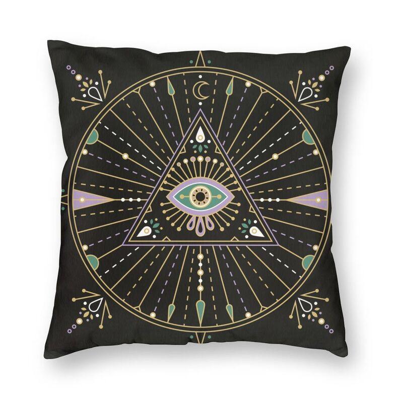 Bedroom Living Room Evil Eye Black Art Cushion Cover Mystery Spirit Pillowcase Sofa Car Pillowcase Home Decor