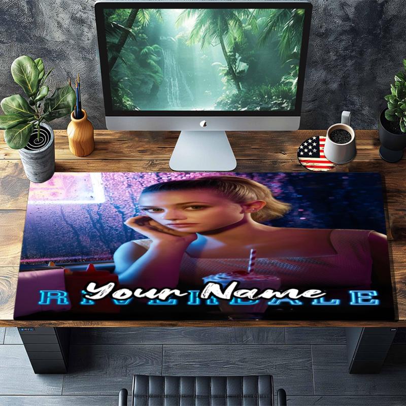 Custom Name Riverdale Theme Mouse Pad, Non Slip Rubber Base, Multifunctional Office & Home Decor, Perfect for Workspace Personalization.