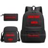 Attack on Titan Backpack, 3pcs Anime Student SchoolBag Shoulder Bag Pencil Case Boys Girls Mochilas Daily Rucksack Holiday Gift
