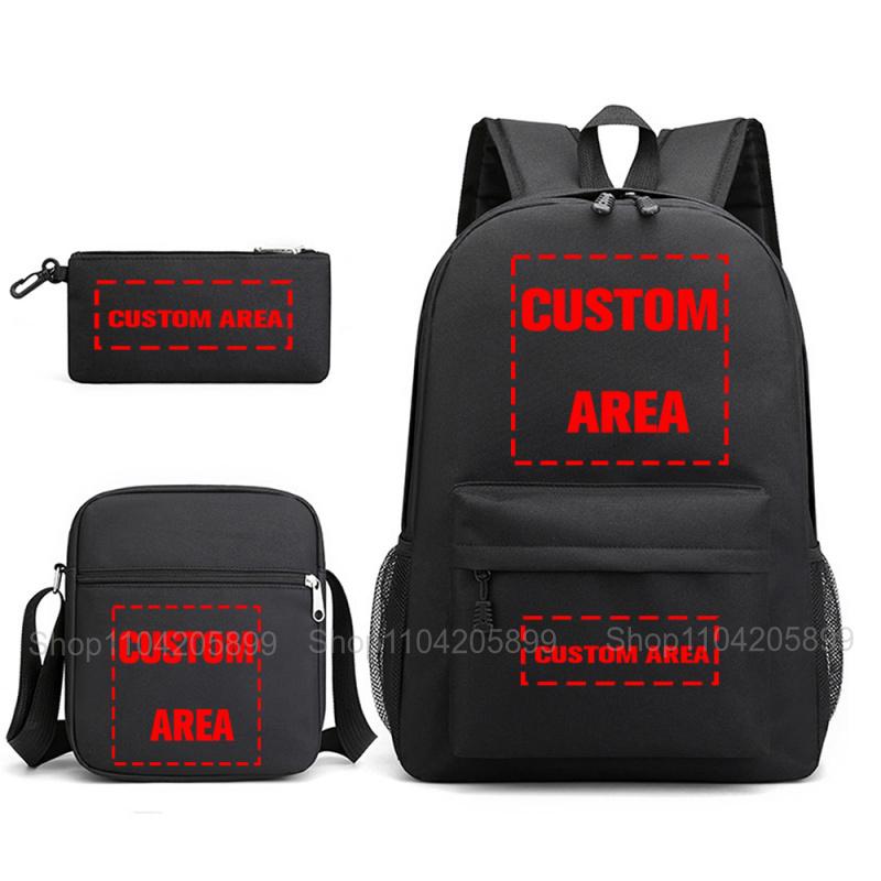 Attack on Titan Backpack, 3pcs Anime Student SchoolBag Shoulder Bag Pencil Case Boys Girls Mochilas Daily Rucksack Holiday Gift
