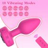Anal Plug Vibrator for Men Butt Plug Portable Massager Wireless Remote Control Dildo Vibration Sex Toys for Male Adult Toys