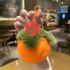Plush Peach & Persimmon Pendant Keychain - Good Luck Bag Charm