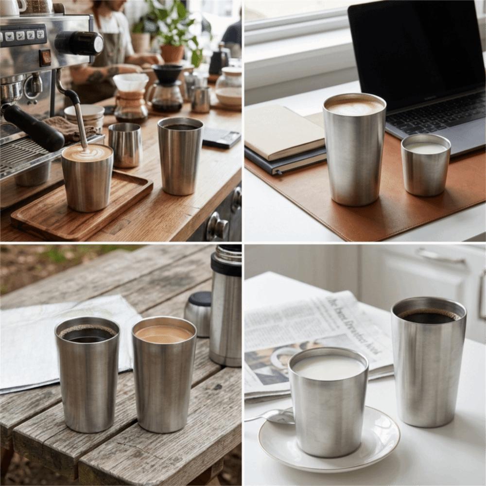 Thickened Stable Juice Beer Tumbler Rustless Steel Straight Drinking Mug Party Beer Drinking
