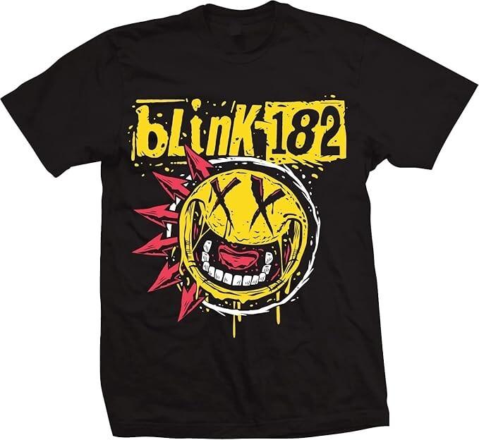 Blink 182 T-shirt - Blink-182 Punk Six Arrow Smiley New Official XL