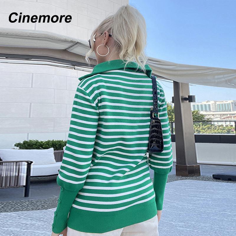 Cinemore Frühling Herbst Damenpullover Einfarbig Übergroß Lässig Warme Basic Langarm Oberteil O-Ausschnitt Strickpullover Pullover