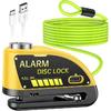 ONVIAN Motorcycle Disc Brake Lock With 120DB Alarm, Rechargeable Waterproof Motorcycle Locks Anti Theft For 7Mm Motorcycle Brake Helmet Scooter Wheel