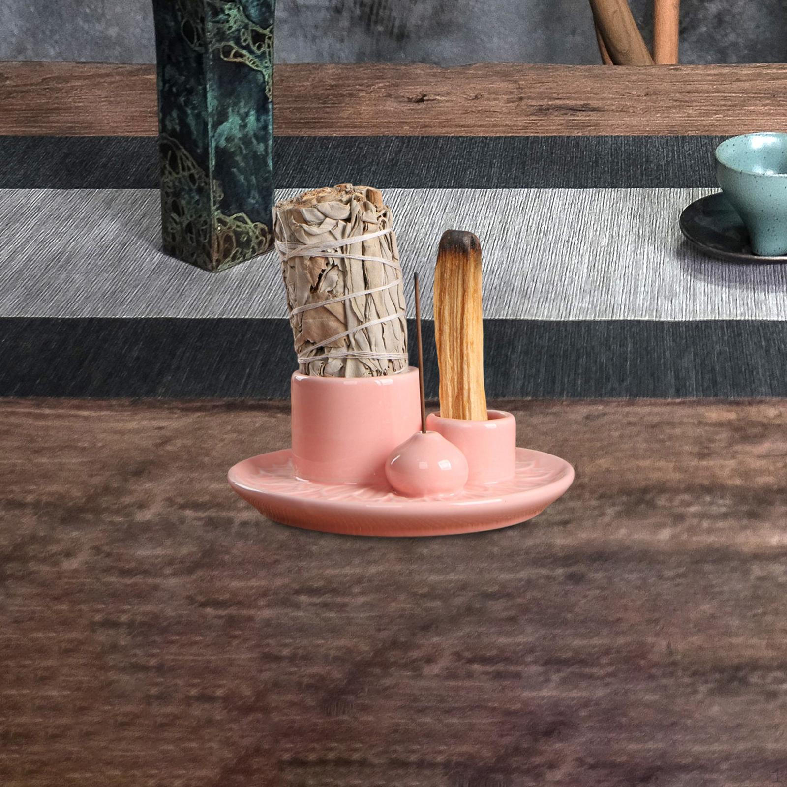 

Подставка для свечей и благовоний, украшения для дома, печь для стола, подарок, шалфей для палочек 3 мм pink