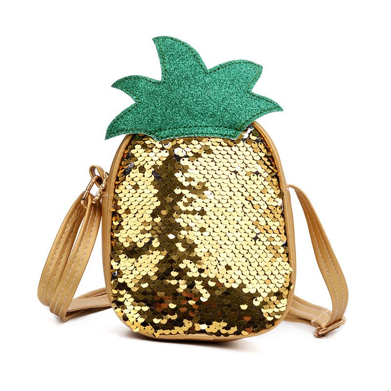 Kids Mini Purse Cute Fruit Strawberry/Pineapple Crossbody Bags For Girls Coin Pouch Child Baby Messenger Bag