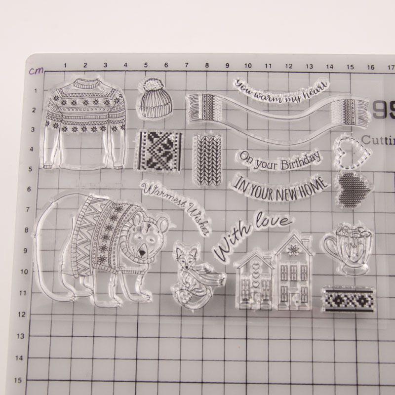 Buy Dress Up Silicone Clear Seal Stamp DIY Scrapbooking Embossing Photo ...