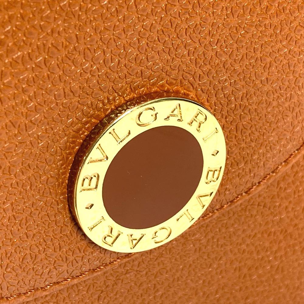 BVLGARI Bvlgari Bvlgari logo Hand Bag Shoulder Bag Leather Brown