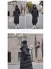2024 Women's High-End Over-Knee White Goose Down Winter Coat