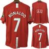 07-08 Britische C-Liga Mann L Retro-Trikot Nr.. 7 Ronaldo Nein. 10 Rooney Nein. 11 Giggs langärmeliges Fußballtrikot
