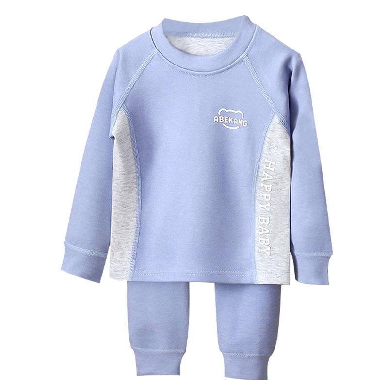 Kids' Warm Fleece Underwear Set - Thickened, Seamless Pajamas for Boys & Girls, Perfect for Autumn/Winter Home Wear