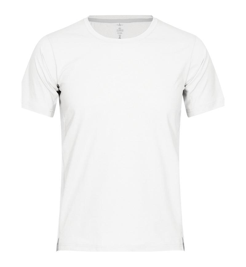 

Быстросохнущий спортивный топ с круглым вырезом - летняя футболка для марафонского бега, влагоотводящая фитнес-одежда. XL белый