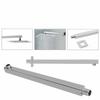 16 Inches Stainless Steel Square Rainfall Shower Head Extension Arm Wall Mounted Tools-free