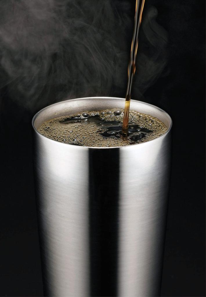 Kakusei Tasty Mirror Double-walled Vacuum Tumbler, Silver, 330ml, TM-01