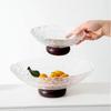 Luxury Glass Fruit Bowl for Coffee Table: High-End Reception Tray for Snacks, Nuts, and Dried Fruits.
