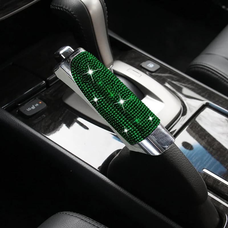 2025 Universal Crystal Car Handbrake Covers Anti-slip  Auto Gear Shift Collars Diamond Car Bling Accessories  Interior for Woman