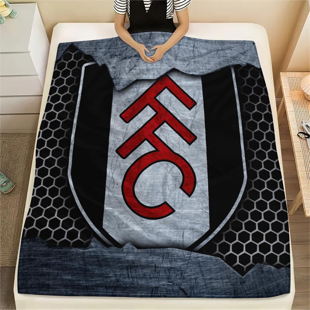 Fulham FC Pattern Flannel Blanket, High Quality Comfortable for All Seasons, Home Decor, Warmth and Comfort, Perfect for Gifts.