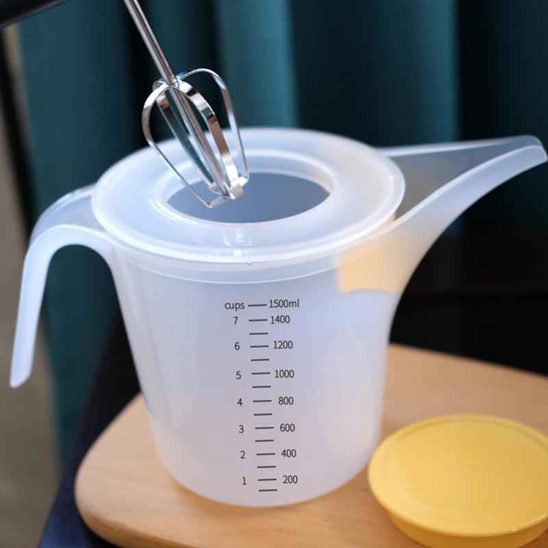 1500ml Kitchen Baking Mixing Cup Liquid Measure Container Baking Tools Froth Filtering Measuring Cup Pastry Making Kitchen Tool