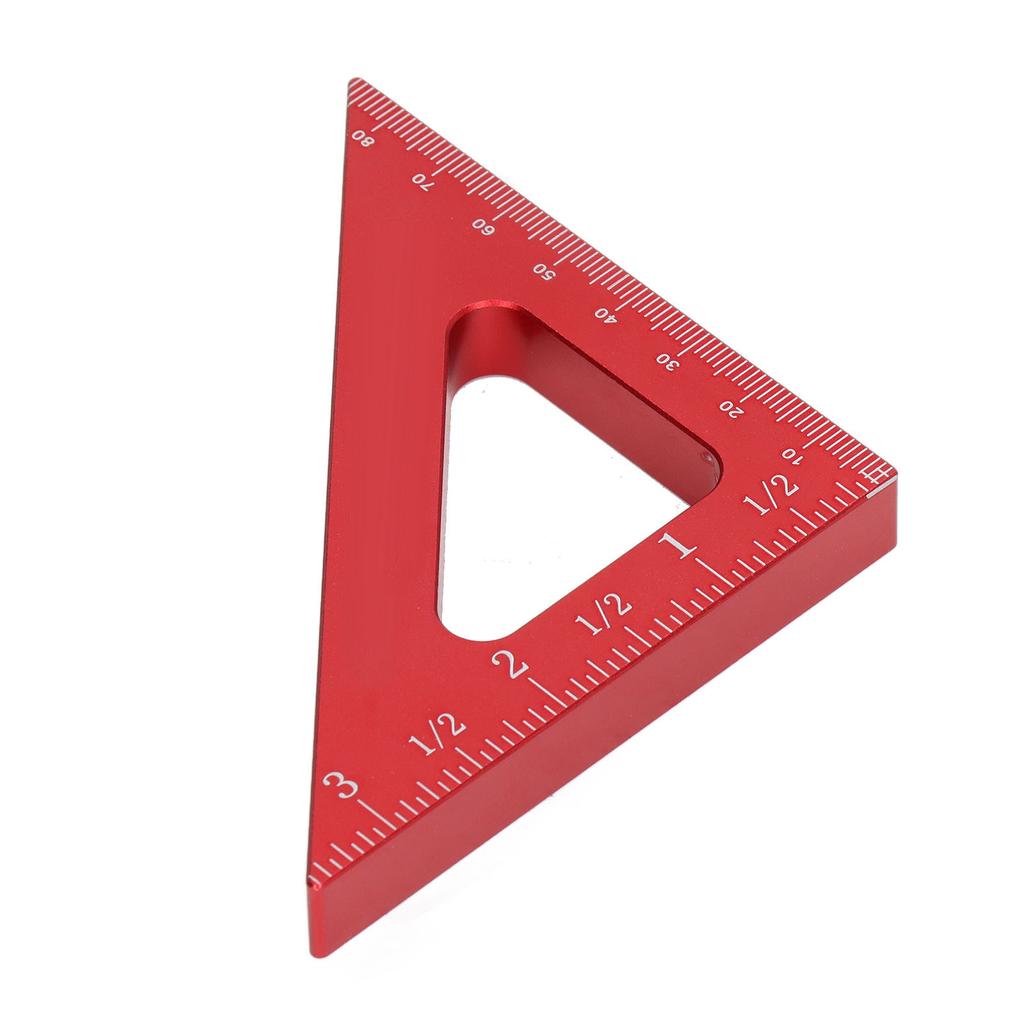 Woodworking Triangle Ruler Inch Metric Measuring Tool 90 45 Degree Carpentry Squares